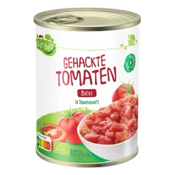 GUT BIO Bio-Gehackte Tomaten* Gemüsekonserven Bei Aldi Nord.