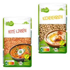 GUT BIO Bio-Hülsenfrüchte* Nüsse, Trockenfrüchte, Kerne & Samen Bei Aldi Nord.