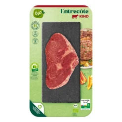 BIO -Rindersteaks* Rindfleisch Bei Aldi Nord.