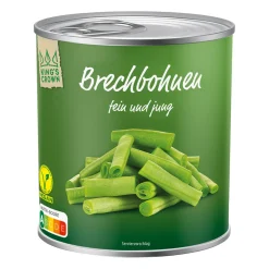 KING'S CROWN Brechbohnen* Gemüsekonserven Bei Aldi Nord.|Vegane Fertigprodukte & Vorräte Bei Aldi Nord.