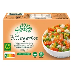 ALL SEASONS Buttergemüse* Fertiggerichte Für Mikrowelle & Pfanne Bei Aldi Nord.