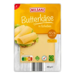 MILSANI Butterkäse* Scheibenkäse & Geriebener Käse Bei Aldi Nord.