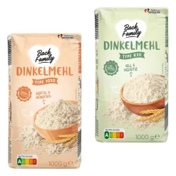BACK FAMILY Dinkelmehl* Mehl, Zucker & Süßungsmittel Bei Aldi Nord.