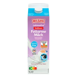MILSANI Fettarme laktosefreie H-Milch* Milch & Milchgetränke Bei Aldi Nord.