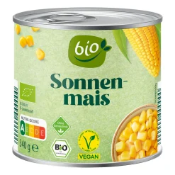 BIO Gemüsemais* Gemüsekonserven Bei Aldi Nord.|Vegane Fertigprodukte & Vorräte Bei Aldi Nord.