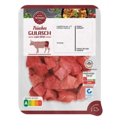 MEINE METZGEREI Gulasch* Rindfleisch Bei Aldi Nord.