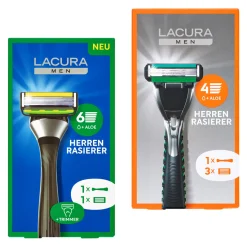 LACURA Herren-Rasierer* Rasierer, Klingen Und Rasierschaum Bei Aldi Nord.