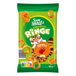 SUN SNACKS Kartoffel-Ringe / Dolphy's* Chips & Salzgebäck Bei Aldi Nord.