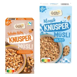 GOLDEN BRIDGE Knuspermüsli* Haferflocken, Müsli & Müsliriegel Bei Aldi Nord.