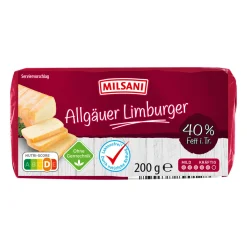 MILSANI Limburger / Allgäuer* Frischkäse & Weichkäse Bei Aldi Nord.