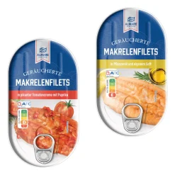 ALMARE Makrelenfilets* Dosenfisch & Tiefkühlfisch Bei Aldi Nord