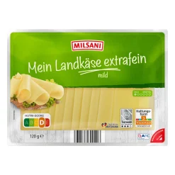 MILSANI Mein Landkäse* Scheibenkäse & Geriebener Käse Bei Aldi Nord.