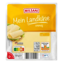 MILSANI Mein Landkäse* Scheibenkäse & Geriebener Käse Bei Aldi Nord.