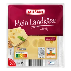MILSANI Mein Landkäse* Scheibenkäse & Geriebener Käse Bei Aldi Nord.