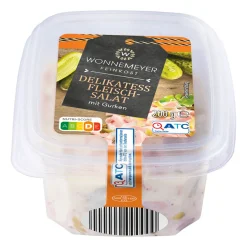 WONNEMEYER Metzger-Fleischsalat* Wurstaufschnitt & Streichwurst Bei Aldi Nord.