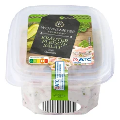 WONNEMEYER Metzger-Fleischsalat* Wurstaufschnitt & Streichwurst Bei Aldi Nord.