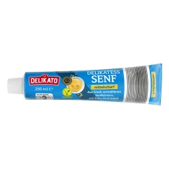DELIKATO Mittelscharfer Senf* Dips, Saucen & Dressings Bei Aldi Nord.|Vegane Fertigprodukte & Vorräte Bei Aldi Nord.