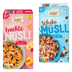 GOLDEN BRIDGE Müsli* Haferflocken, Müsli & Müsliriegel Bei Aldi Nord.