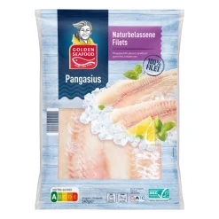 GOLDEN SEAFOOD Pangasius* Dosenfisch & Tiefkühlfisch Bei Aldi Nord