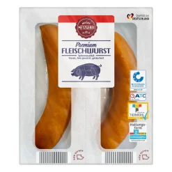 MEINE METZGEREI Premium Fleischwurst* Schweinefleisch Bei Aldi Nord.|Würstchen & Snackwurst Bei Aldi Nord.