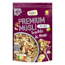 GOLDEN BRIDGE Premium-Müsli* Haferflocken, Müsli & Müsliriegel Bei Aldi Nord.