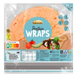 GOLDÄHREN Protein-Wraps* Brot & Toast Bei Aldi Nord.|Vegane Fertigprodukte & Vorräte Bei Aldi Nord.