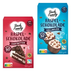BACK FAMILY Raspelschokolade* Eisbecher & Eis-Toppings Bei Aldi Nord.