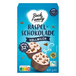 BACK FAMILY Raspelschokolade* Eisbecher & Eis-Toppings Bei Aldi Nord.