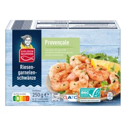 GOLDEN SEAFOOD Riesengarnelenschwänze* Garnelen & Weitere Meeresfrüchte Bei Aldi Nord