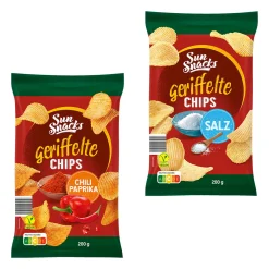 SUN SNACKS Riffle-Chips* Chips & Salzgebäck Bei Aldi Nord.|Vegane Süßigkeiten & Snacks Bei Aldi Nord.