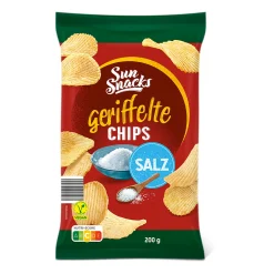 SUN SNACKS Riffle-Chips* Chips & Salzgebäck Bei Aldi Nord.|Vegane Süßigkeiten & Snacks Bei Aldi Nord.