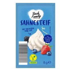 BACK FAMILY Sahnesteif* Backzutaten, Backmischungen & Dekor Bei Aldi Nord.