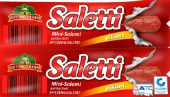 GUT DREI EICHEN Saletti Mini-Salami* Würstchen & Snackwurst Bei Aldi Nord.