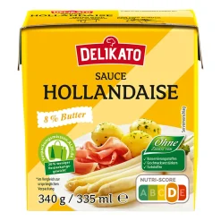 DELIKATO Sauce Hollandaise* Dips, Saucen & Dressings Bei Aldi Nord.|Veganes & Vegetarisches Grillgut Bei Aldi Nord.·Grillbeilagen Im Grillsortiment Von Aldi Nord.