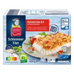 GOLDEN SEAFOOD Schlemmerfilet* Dosenfisch & Tiefkühlfisch Bei Aldi Nord