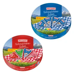 MILSANI Schmelzkäseecken* Frischkäse & Weichkäse Bei Aldi Nord.