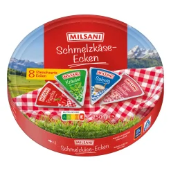 MILSANI Schmelzkäseecken* Frischkäse & Weichkäse Bei Aldi Nord.