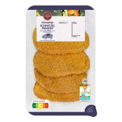 MEINE METZGEREI Schnitzel paniert / Cordon bleu* Schweinefleisch Bei Aldi Nord.