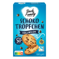 BACK FAMILY Schokotröpfchen / -chunks* Backzutaten, Backmischungen & Dekor Bei Aldi Nord.