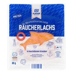 ALMARE Skandinavischer Räucherlachs* Frischer Fisch & Räucherfisch Bei Aldi Nord.
