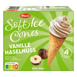 MUCCI Soft Ice Cones* Waffeleis & Eis Am Stiel Bei Aldi Nord.