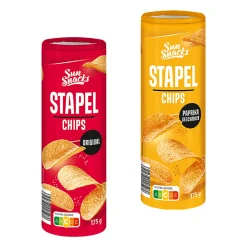 SUN SNACKS Stapelchips* Chips & Salzgebäck Bei Aldi Nord.