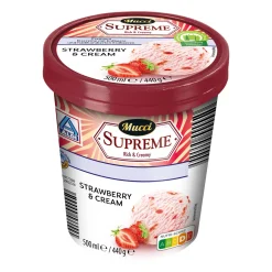 MUCCI Supreme Rich & Creamy Eis* Eisbecher & Eis-Toppings Bei Aldi Nord.