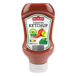 DELIKATO Tomatenketchup* Dips, Saucen & Dressings Bei Aldi Nord.|Vegane Fertigprodukte & Vorräte Bei Aldi Nord.