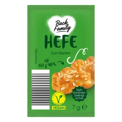 BACK FAMILY Trockenbackhefe* Backzutaten, Backmischungen & Dekor Bei Aldi Nord.