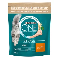 PURINA ONE® Trockenfutter Adult* Katzenfutter & Katzenstreu Bei Aldi Nord.