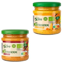 MYVAY Vegane Bio-Streichcreme* Brotaufstrich Bei Aldi Nord.|Vegane Fertigprodukte & Vorräte Bei Aldi Nord.