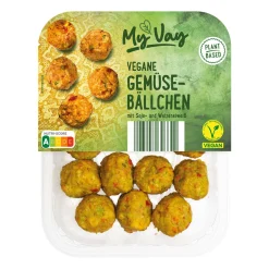 MYVAY Vegane Falafel- / Gemüsebällchen* Veganer Fleischersatz Bei Aldi Nord.