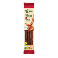 MYVAY Vegane Tyrolini / Wurzerl* Würstchen & Snackwurst Bei Aldi Nord.|Veganer Fleischersatz Bei Aldi Nord.