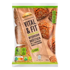 GOLDÄHREN Vital & Fit Mehrkornbrötchen* Brötchen & Croissants Bei Aldi Nord.|Vegane Fertigprodukte & Vorräte Bei Aldi Nord.